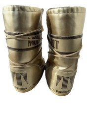 Moon Boot The Original Icon Metallic Gold Snow Boots Kids EU 31-34 US 13.5-2.5