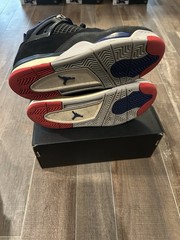 Kid’s Jordan 4 Retro OG (PS) Black/Fire Red-Deep Royal Blue (IB4388 003) Size 3Y