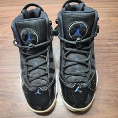 Nike Air Jodan Galaxy Space Rings 6 Black & Blue Youth kids size 6 / woman 8