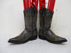 CORRAL Distressed Leather Cross Wings Cowboy Boots Youth Size 12.5 Style G1104