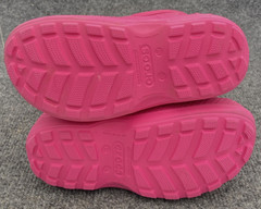 Crocs Kids Handle It Rain Boots Pink Slip On Waterproof Mud Shoes Size C 12