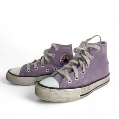 Converse Underwater Glitter Hi Top Canvas KIDS Size 12 Children Sneakers shoes