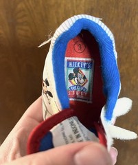 Mickey’s Stuff Mickey Mouse Unisex Kids Sneaker US 3 White/Blue Hook & Loop