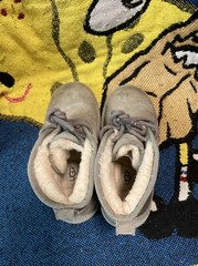 UGG Australia Neumel II Charcoal Grey Kids Chukka Boots 1017320K-CHRC SZ 2
