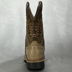 Cody James Gator Print Western Boot Tan Youth Size 9 *LEFT ONLY* Cowboy 43871