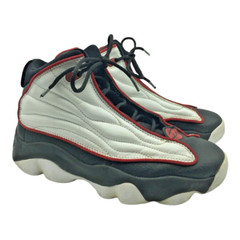 JORDAN PRO STRONG 407484-005 UNISEX BASKETBALL SHOE SZ 5.5Y BLACK RED-WHITE BOY