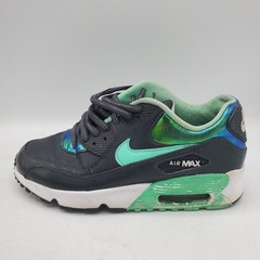 Nike Air Max 90 SE Leather Shoe 859633-001 Mermaid Gray Green – 6.5 Y – 8 W