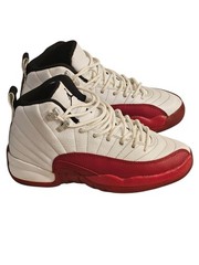 AIR JORDAN 12 RETRO GS – WHITE/BLACK/VARSITY RED – SZ 5Y 153265- 116