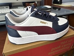 Puma Kids Caven 2.0 PS White/Jasper/Navy/Gold Shoes (393838-03)
