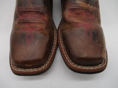 Dan Post Multi Color Leather Square Toe Kids Boots Size 12.5 D Style DPC2947