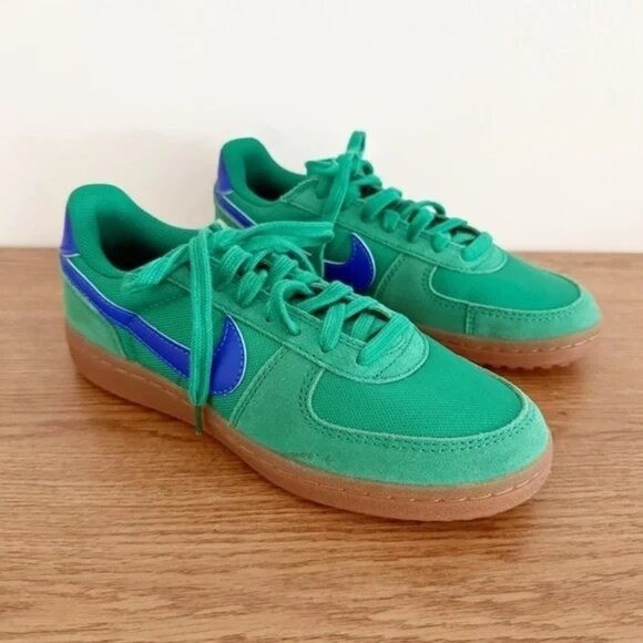 NEW Nike Field General Ref Big Kids Green & Blue Malachite Gum Sneakers Size 6Y