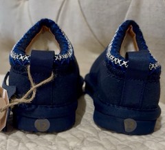 Project Cloud “Dream Warm” Genuine Leather Suede Navy Children Slippers 12 NIB