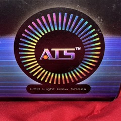 ATS LED Light Glow Shoes White Low Top Sneaker Unisex Kids US 3.5 EU 35