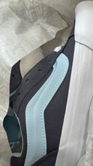 VANS Knu Skool Low Top Suede Black Blue White Unisex Kids 7 US BNWT AT-4/87