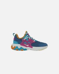 Nike React Presto Gs Sz 7Y Blue Multi Color Running Shoes CK1752 400 Wmns 8.5
