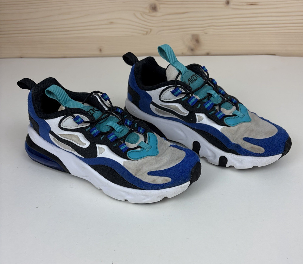 Nike Air Max 270 -1.5 Youth Blue/White/Black Turquoise Accent Running Sneakers