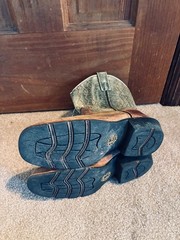 Children Size 3D Dan Post Cowboy Boots 3 Kids Youth Brown Green Leather square