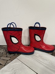 Marvel Spiderman Rubber Child Unisex Boots Youth size 13-1