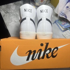 Size 4.5 (GS) – Nike Blazer Mid 77 White Black