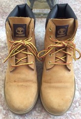 Timberland Big Kids 6 Inch Basic Waterproof Wheat Leather Boots Size 6M #10960