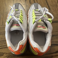Nike Airmax 95 GS Vast Grey Volt Orange Neon Yellow 905348-019 Sz 4.5Y Womens 6