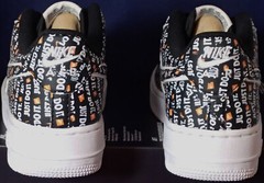 2018 Nike Air Force 1 Premium Just Do It Pack Black Youth SZ 6Y ( AO3977-001 )