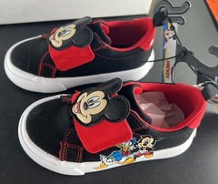Disney Mickey Mouse Slip-on Low Top/Hook and Loop Closure Sneakers Shoes