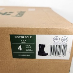 4 BIG KIDS – Kamik North Pole WATERPROOF INSULATED Snow Boots – Black