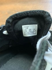Vans Off The Wall Shoe Youth 3.5 Black White Old Skool