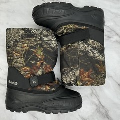 Kamik Boots Youth Size 5 Camo Winter Snow Waterproof Insulated Made Canada