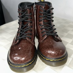 Doc Martens 1460 Pascal J Kids Size 9 Brown Shimmer Glitter Boots
