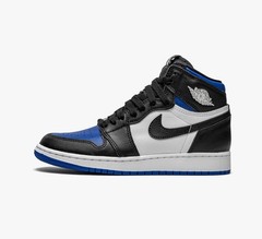 Nike Air Jordan 1 Retro GS Royal Blue Toe White Black Sneakers 5.5 Y New