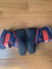Sorel Commander Snow Boots Black/Blue Red Kids Size 9 NC1805 591