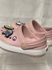 Crocs KIDS Size C 4 / 5 Crocband II Kid Petal Pink Dahlia 11990 VGC Free S&H