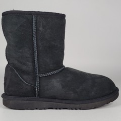UGG 1017703K Shearling Style Black Mid-Calf Boots Kids US 5
