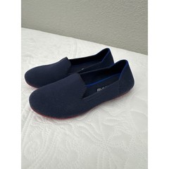 Rothy’s The Loafer Size K2 Navy Blue Red Sole Kids Slip On Comfort Shoes