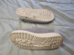 Hey Dude Wendy Loafers Womens Size 2 Kid Size 1 Linen Gray Slip On Shoes Comfort