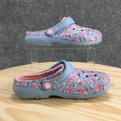 Crocs Shoes Junior 3 Clogs Gray Multicolor Slip On Round Toe Casual Comfort
