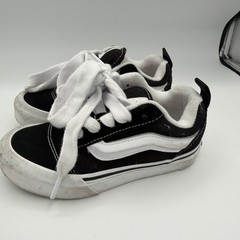 Toddlers Authentic Vans Shoes Size 12 (Black And White)