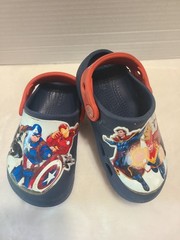 Crocs Kids C9 Classic Clogs Marvel Avengers Cpt America Iron Man Captain Marvel