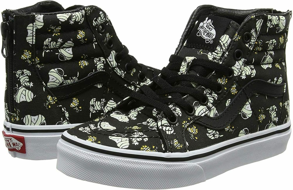 Vans x Peanuts Sk8-HiSnoopy Mummies Glow Black, Kids 13