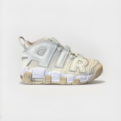 Nike Air More Uptempo GS 4Y Light Bone Sail White Beige Sneakers