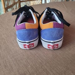 Vans Old Skool Mix Multicolor Sneakers 3.5boys -5gilrs with Black Laces