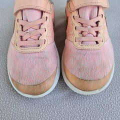Nike Flex Contact TDV Hook & Loop Sneaker SZ 1Y Pink Rose Gold 917938-600