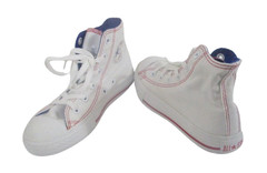 NEW Converse Chuck Taylor AS Canvas High Top Kids Shoes Sneakers 1 White/Red