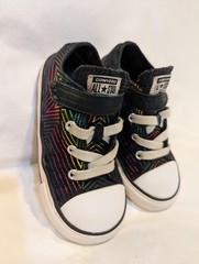Toddler Converse Allstar Sneaker 9 Holographic Stars Rainbow Slip On