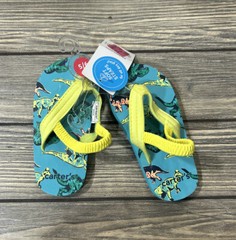 Carter’s Boy’s Toddler Flip-Flop Teal Dinosaur Jerome Flip-Flop NWT Size 5/6