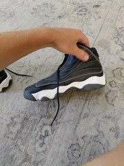 Jordan Pro Strong GS ‘Black White Anthracite’ DC7911-002 Size 7Y Nice Condition