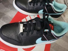 Nike Dunk Low Se (Gs) Barbershop Size 6.5y Black/copa White-chile Red, *worn 1x