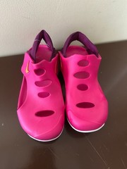 Nike Sunray Protect 3 Slingback Sandal Kids 2Y Pink Swoosh Logo DH9462-602 N247